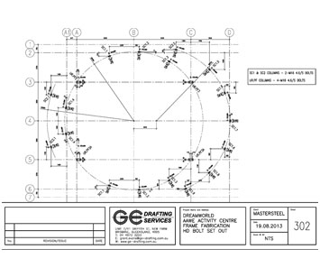 Holding Down Bolt Layout