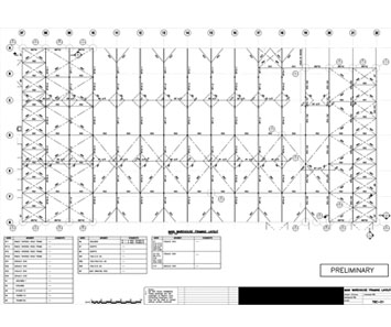 Main Warehouse Floor Framing Layout