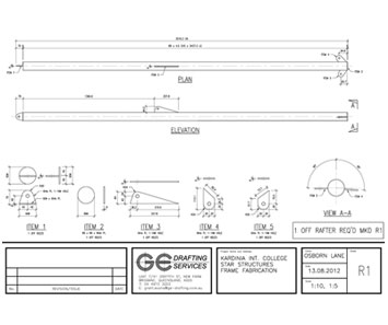 Rafter Fabrication - Typical Detail