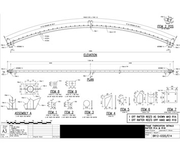 Rafter Fabrication - Typical Detail